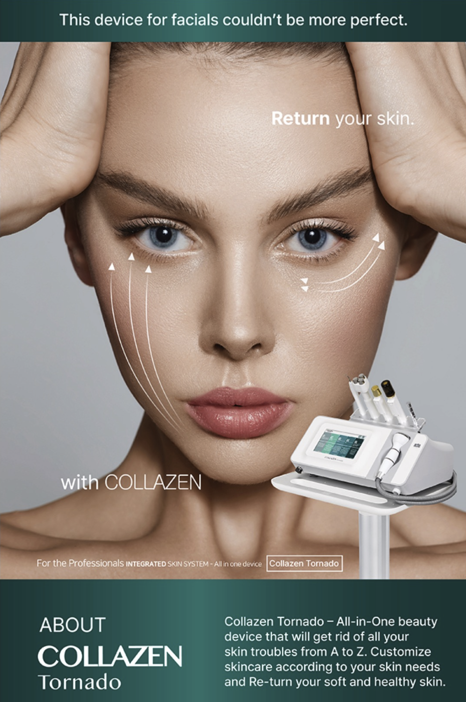 Collazen Tornado device